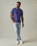 Men's Premium Slub Crew Tee - Blue Ribbon